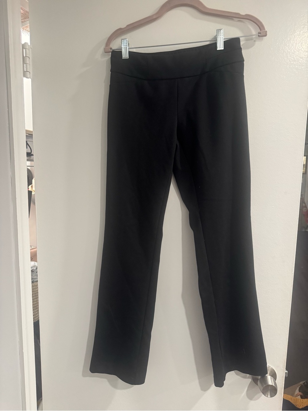 Y2K New York & Company Black Pull-On Stretch Work Pants Women's XS Petite